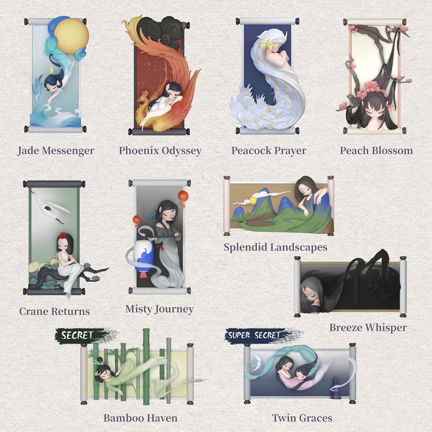 Sleep Chinese Scrolls Series Blind Box