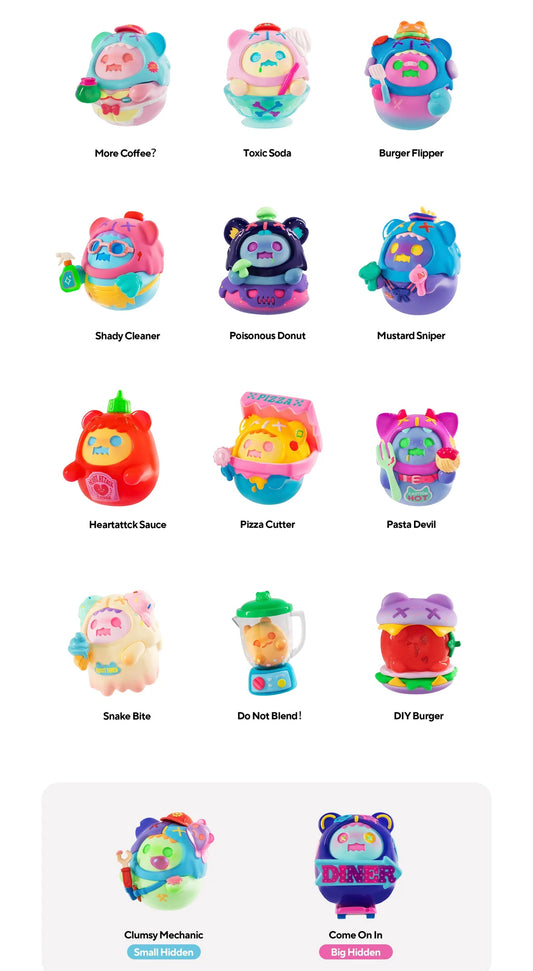 ShinWoo Ghost Bear Diner Series Blind Box