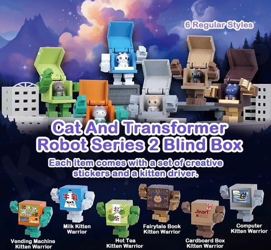 Cat And Transformer Robot Series 2 Blind Box